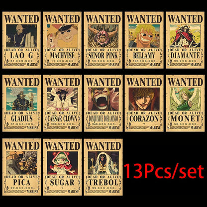 One Piece Luffy Wanted Posters