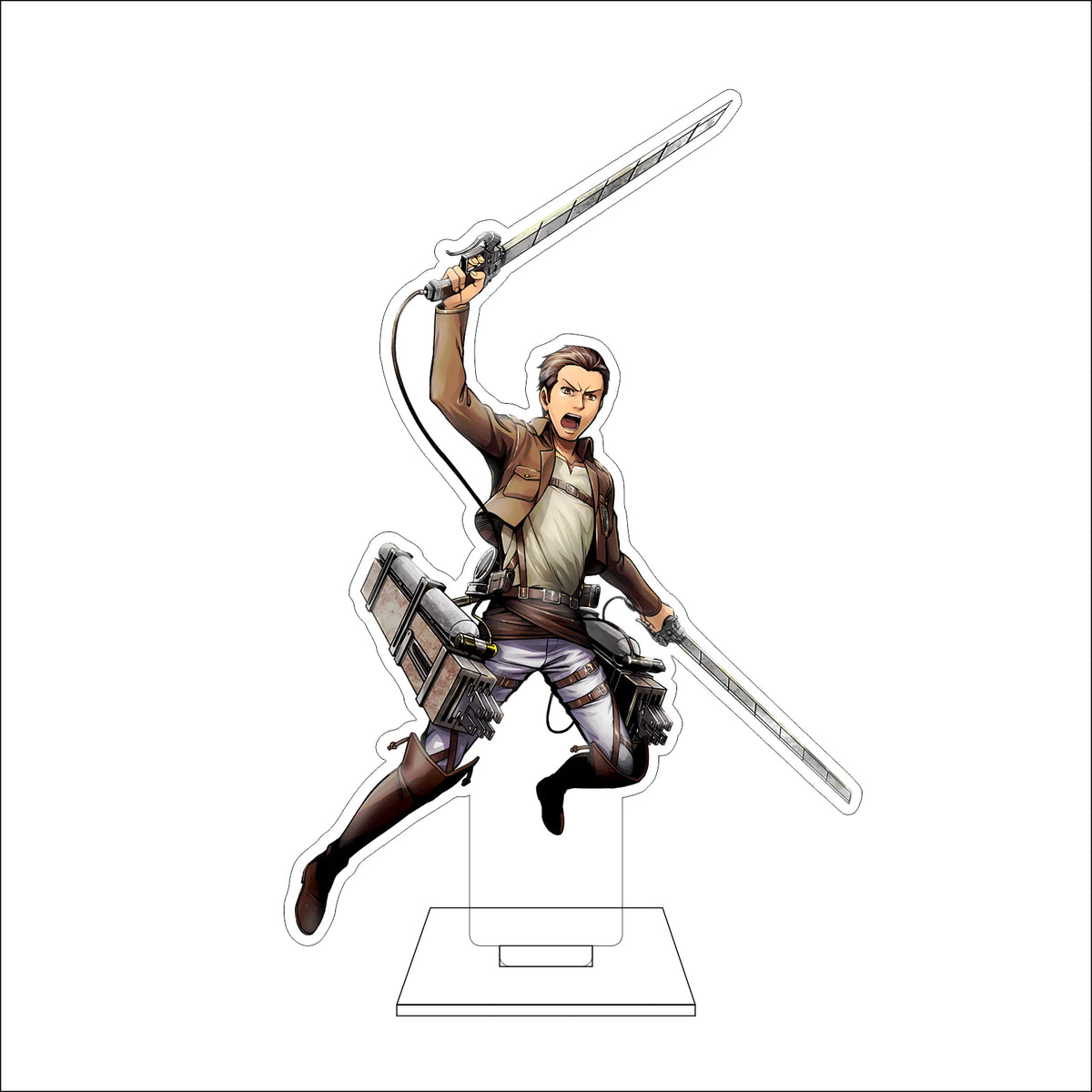 16CM Anime Attack on Titan Cosplay Acrylic Figure Stand Plate Armin Arlert Eren Jaeger Mikasa·Ackerman Ornaments Gifts