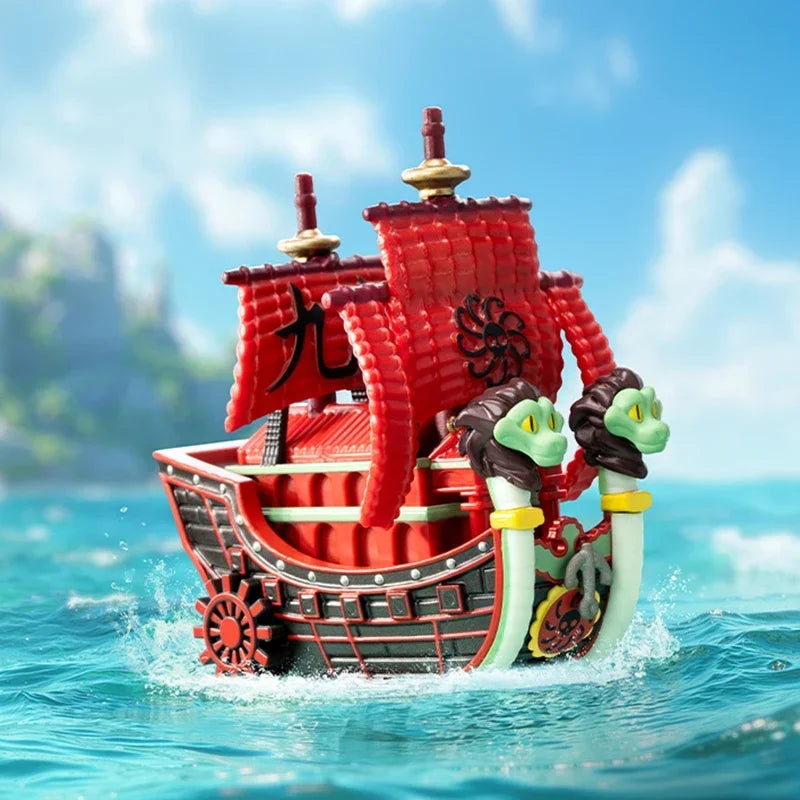 POPMART ONE PIECE THE GRAND LINE SERIES VEHICLES Blind Box Guess Bag Toys Doll Cute Anime Figure Desktop Ornaments Collection