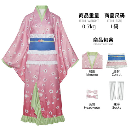 Demon Slayer Kanroji Mitsuri Kimono Costume