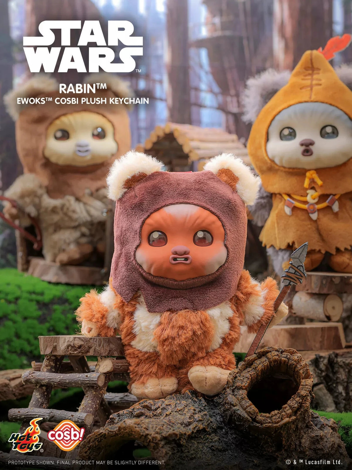 Star Wars Ewoks Plush Keychain