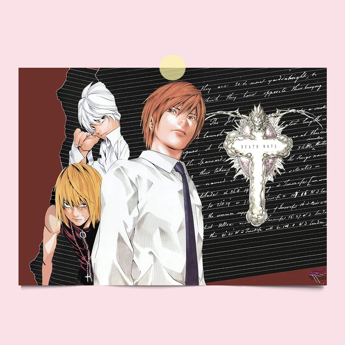 Death Note Light Yagami Canvas Poster