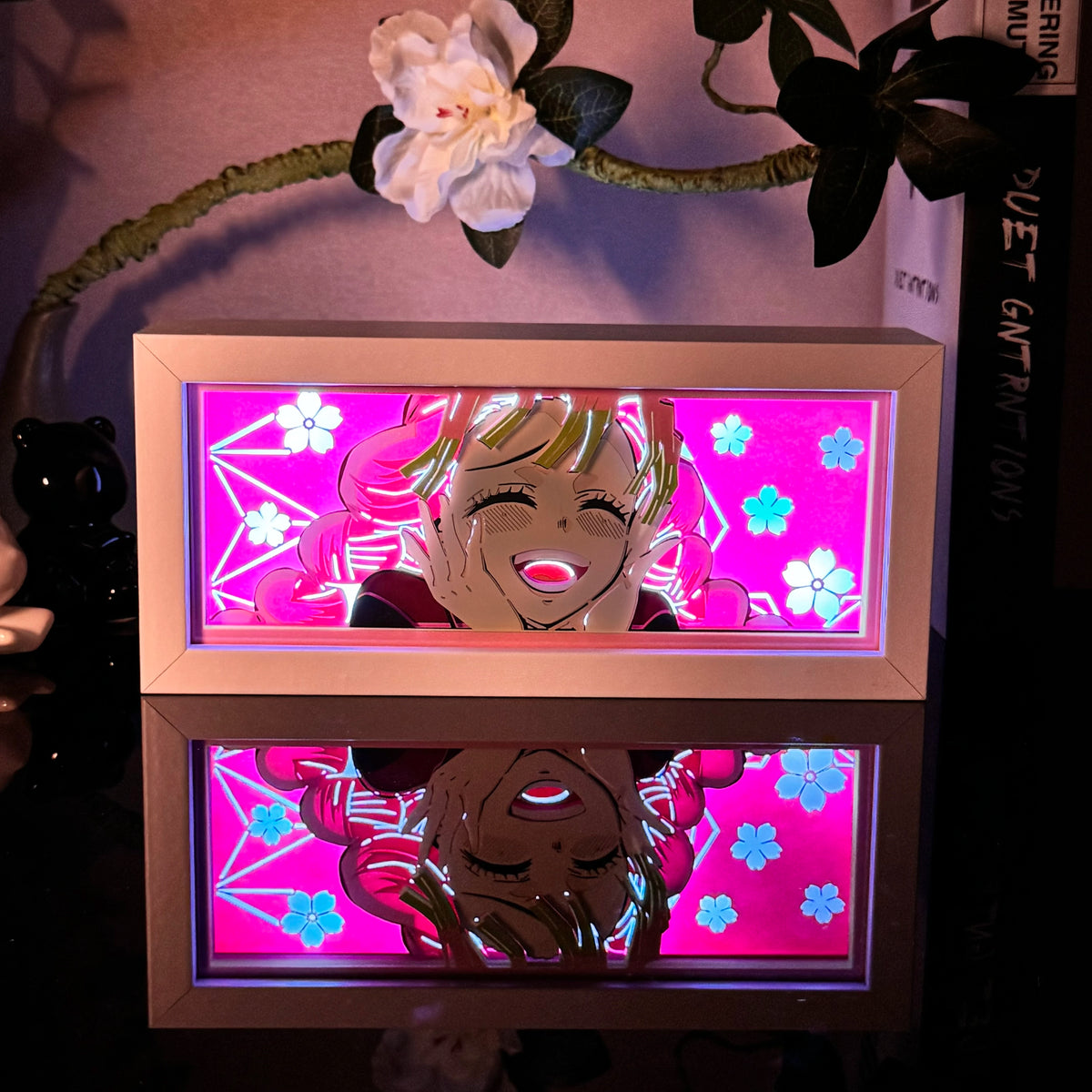 Anime Paper Carved LED Lamp