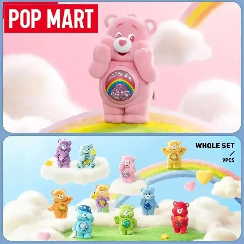 POP MART Care Bears Colorful Hugs Series Blind Box Toys Ornament Kawaii Anime Action Figure Doll Caixa Caja Surprise Mystery Box