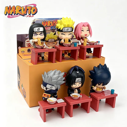 Anime New In Stock  Naruto Breeze Ramen Lamian Noodles Theme Blind Box Handmade Ornament Gift Naruto Sasuke Model Toys