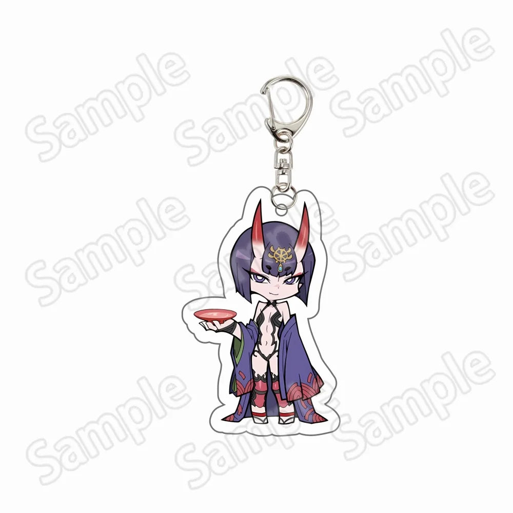 Anime Game Fate Grand Order FGO Saber Gilgamesh Mash Merlin Enkidu Ishtar Jeanne Ereshkigal Acrylic Keychain Keyring Pendant