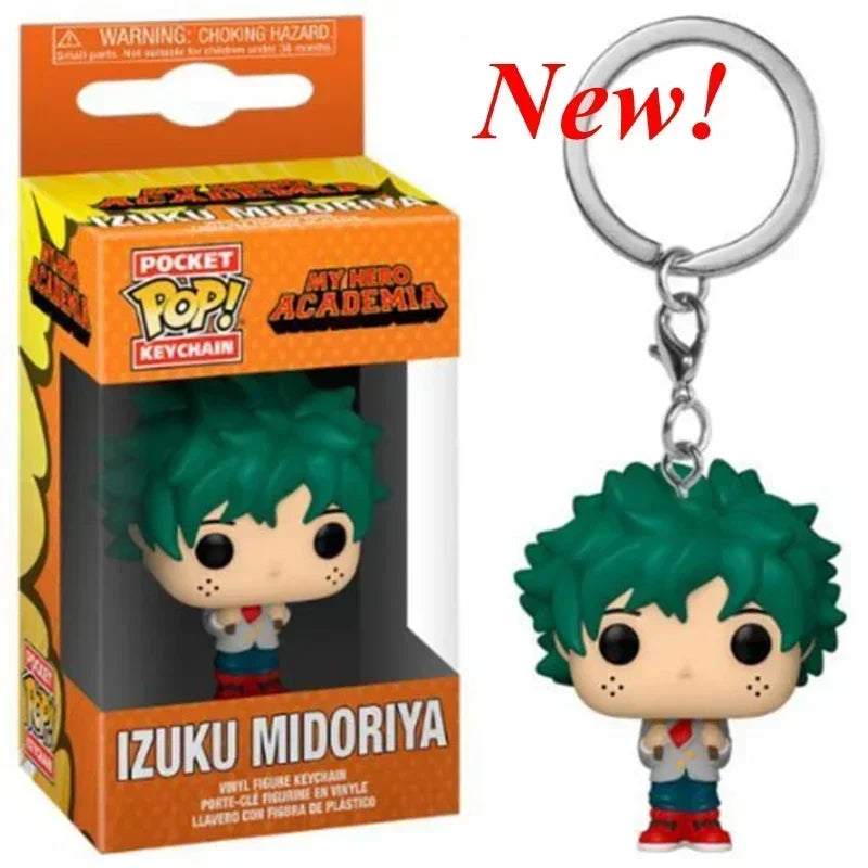 New Funko Pocket Keychain My Hero Academia Deku Bakugo Mirio Togata Dabi Izuku Midoriya Kyoka Jiro Model Toys Adult Kids Gift