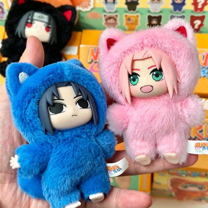 In Stock Genuine EAKI Naruto Shippuden KittenLand Vinyl Series Third Blind Box Plush Figurine Model Toys Collection Present