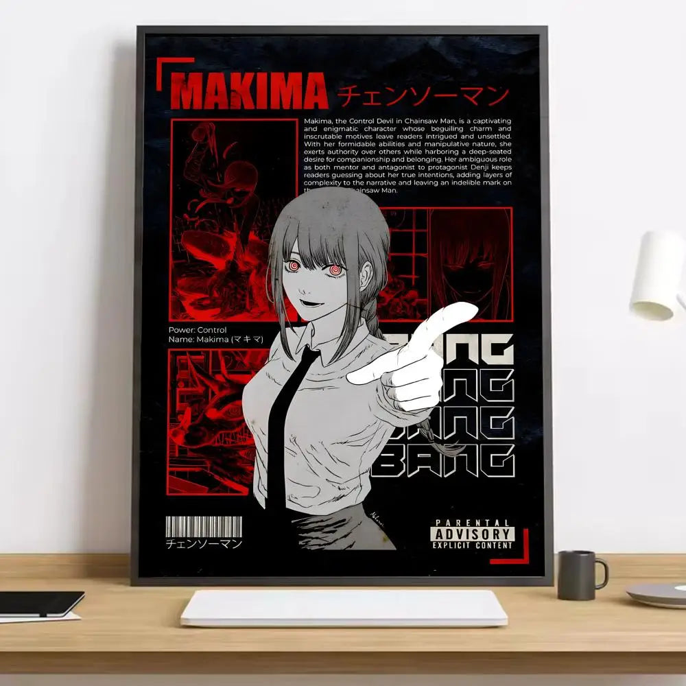 Chainsaw Man Makima Canvas Poster
