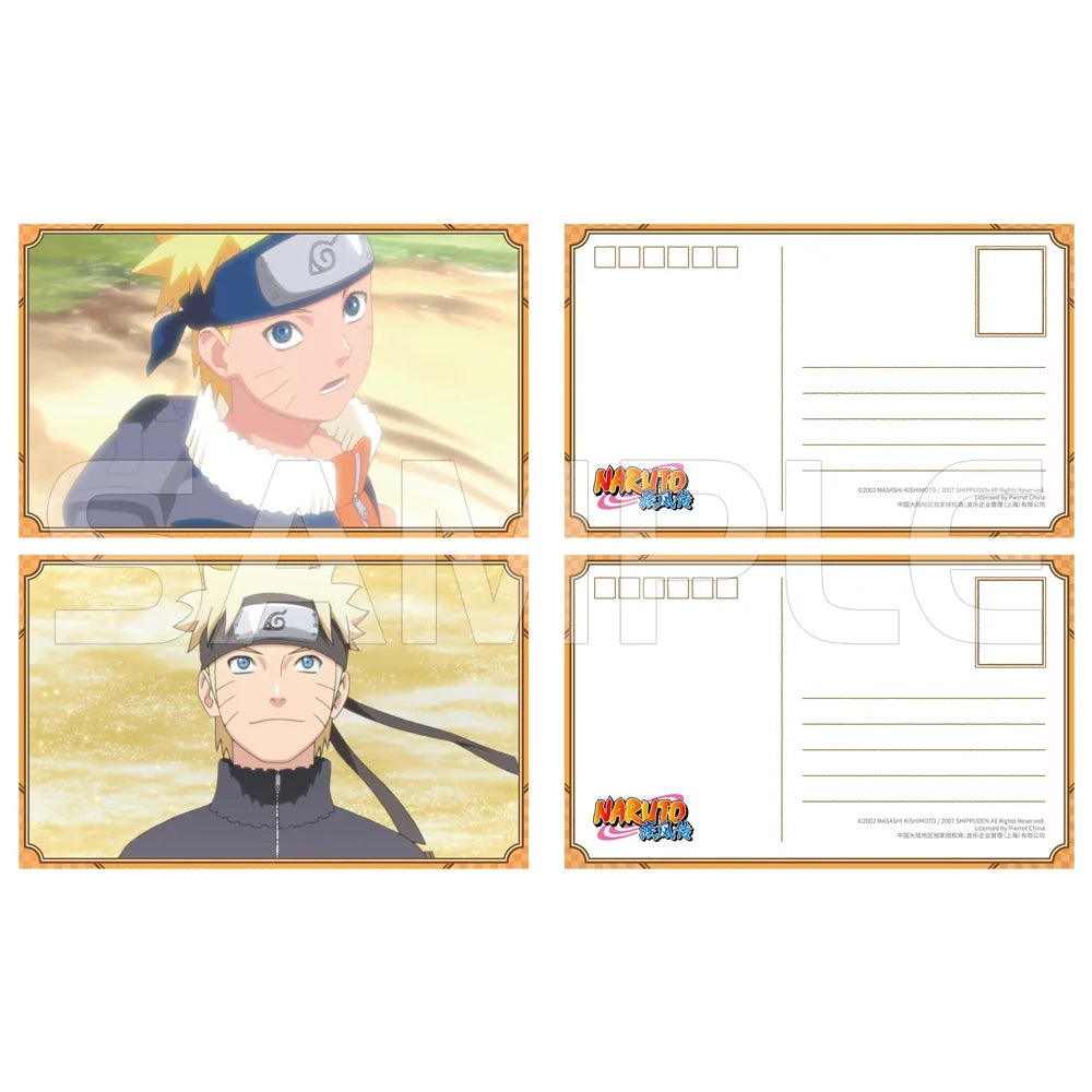 Brdwn Naruto Uchiha Sasuke Obito Sakura China Official Authorization Cosplay Growth Series Postcard