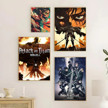 Anime Attack on Titan Poster  Poster Print Wall Art Pictures Canvas Painting Living Room Bedroom Home Decor