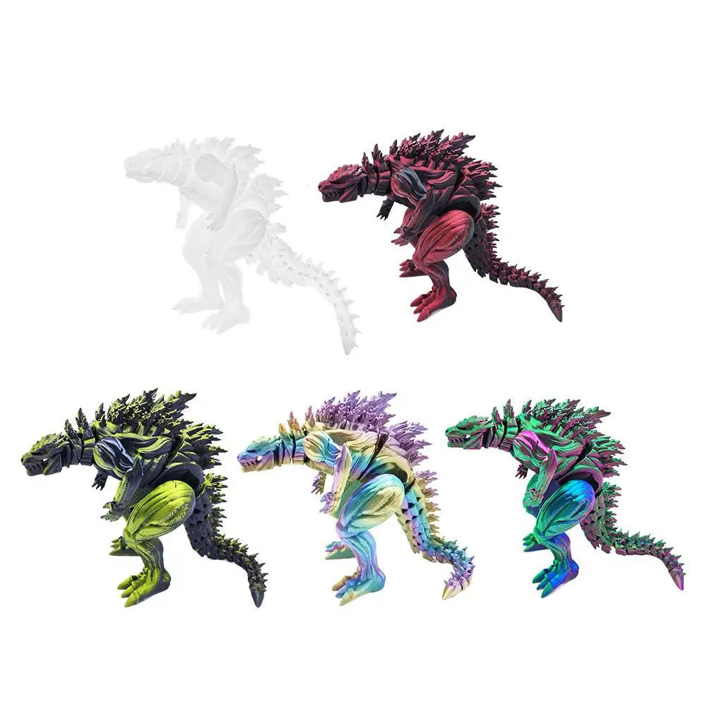 3D Printed Dragon Ornament Desktop Ornament 3D Big Mouth Dinosaur Animals Home Office Craft Printed Figures Christmas Gifts