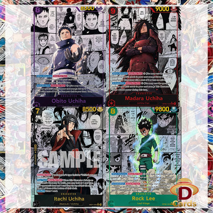 Naruto Card TCG Manga Rare Card Obito/Madara/Itachi/Rock Lee DIY Custom Hobby Collection Card with Foil Textures Holographic