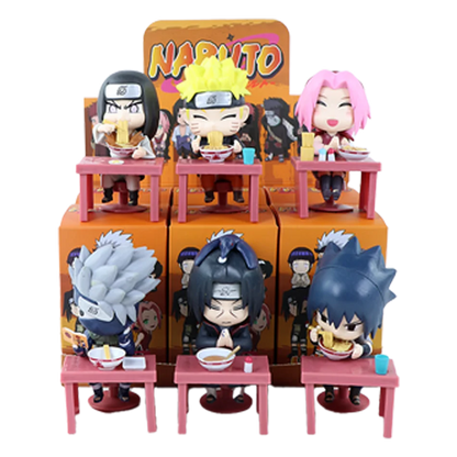 In Stock Naruto Shippuden Ramen Theme Series Blind Box - Chibi Mini PVC Anime Figures - Mystery Sasuke Uchiha & Naruto Toy Gifts