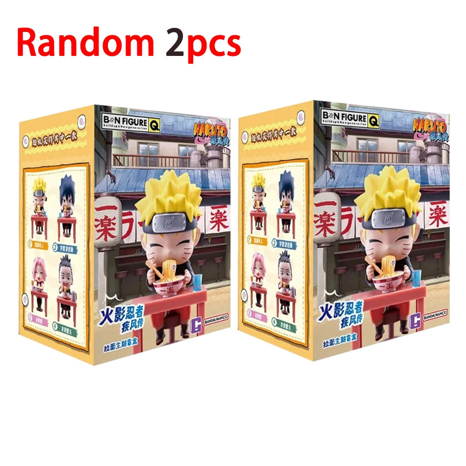 Anime New In Stock  Naruto Breeze Ramen Lamian Noodles Theme Blind Box Handmade Ornament Gift Naruto Sasuke Model Toys