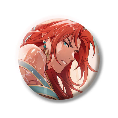Cartoon Anime Game Nu: Carnival Eiden Yakumo Olivine Kuya Blade Metal Badge Button Brooch Pin Cosplay Cute keychains fans Gifts