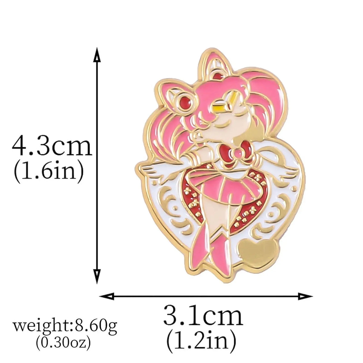 Sailor Moon Tsukino Usagi Enamel Keychain