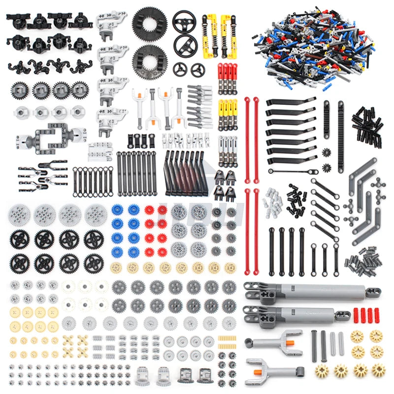 High-Tech Accessory Parts Kit MOC Building Blocks Package Compatible All Brand Bricks Educational Toy for Children Adults Gifts