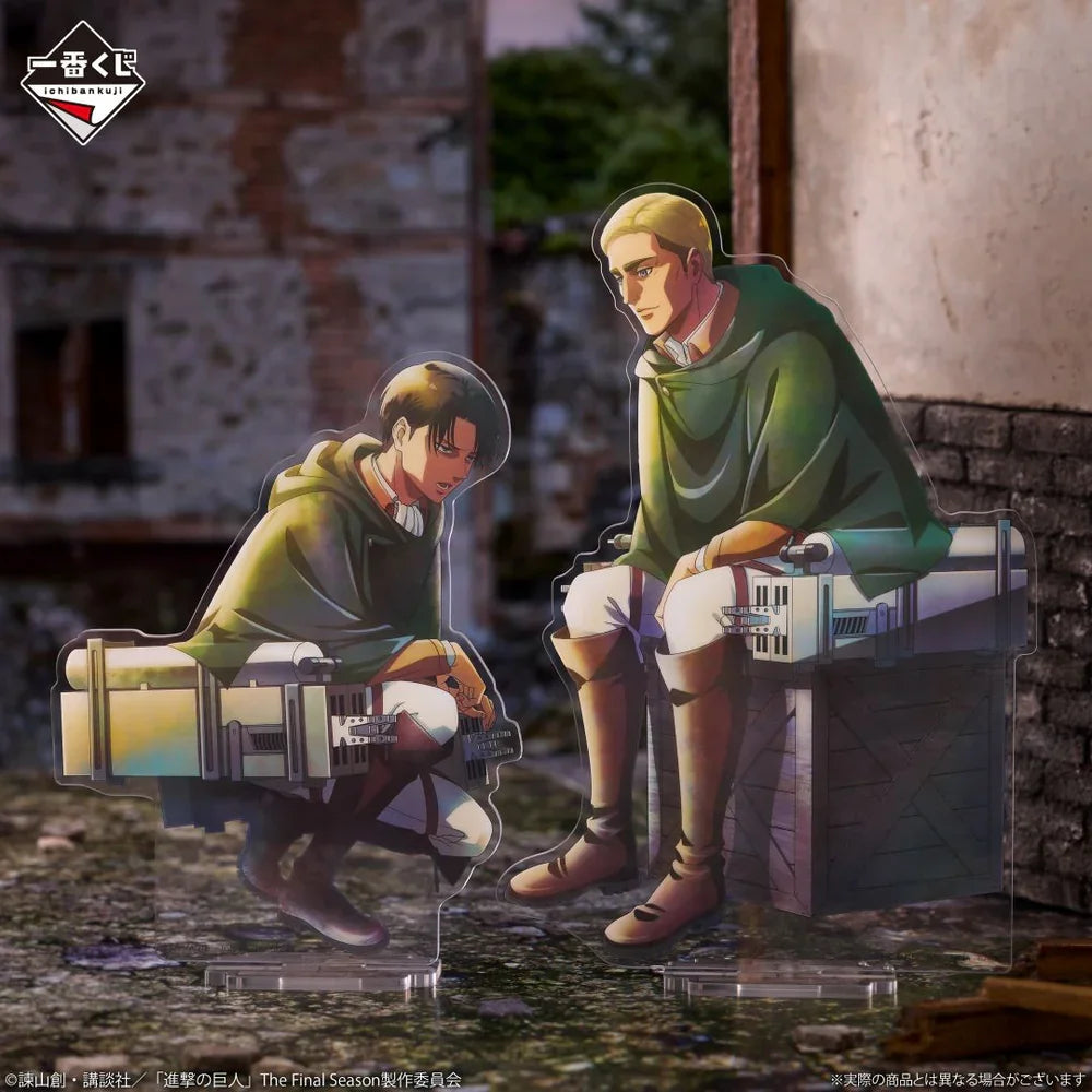 15Cm Acrylic Standee for Attack on Titan Levi Ackerman Erwin Smith Cartoons Standee Deskto Decoration Exquisite Gift Ornament