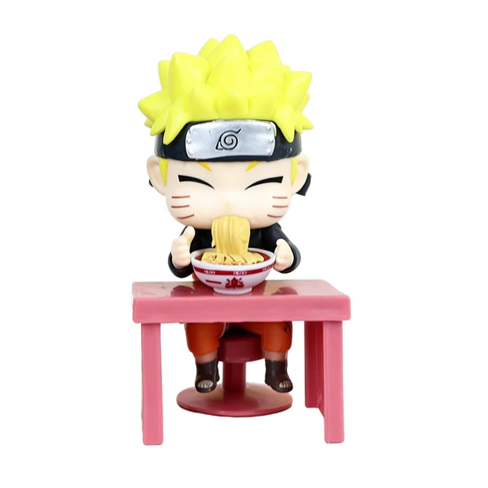 Anime New In Stock  Naruto Breeze Ramen Lamian Noodles Theme Blind Box Handmade Ornament Gift Naruto Sasuke Model Toys