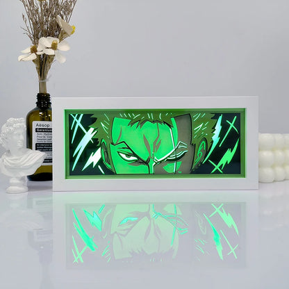 One Piece Zoro Shadow Box
