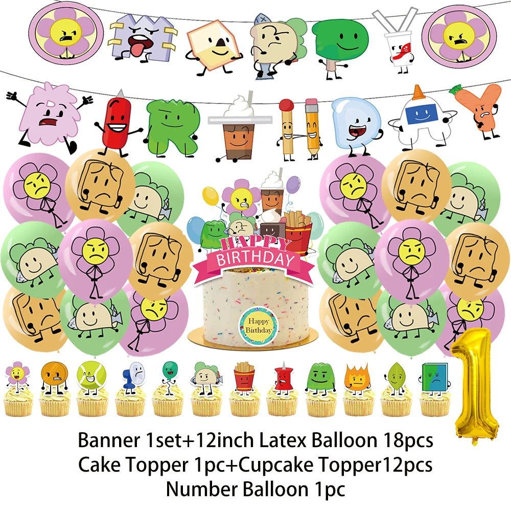 Battle For Dreaming Island Birthday Backdrop Set