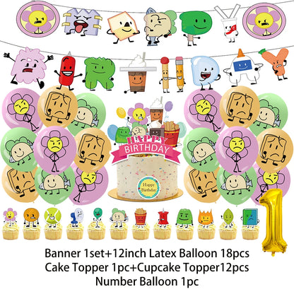 Battle For Dreaming Island Birthday Backdrop Set