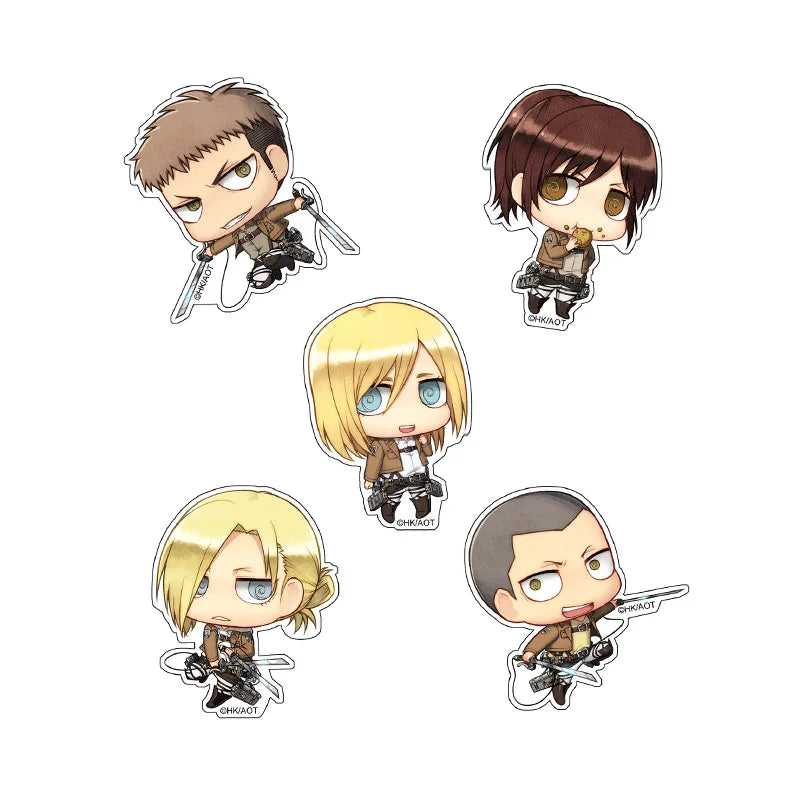 Attack on Titan Eren Jager Armin Arlert Rival Ackerman Hanji Zoe China Official Authorization Qver. Character Sticker
