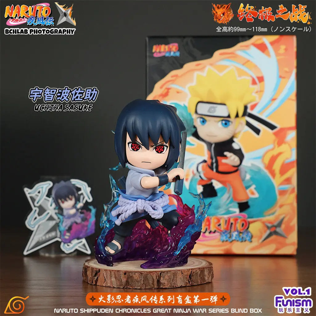 In Stock Genuine FUNISM Naruto Shippuden The Ultimate Battle Series Blind Box Naruto Sasuke Trendy Toy Figurine Gift