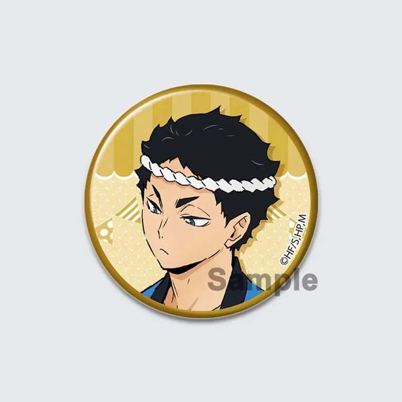 Haikyuu!! Anime Button Pins