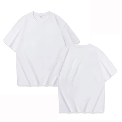 Whitebeard Pirates Print T-Shirt One Piece Edward Newgate Anime Casual Streetwear White Tee Men's and Women's Printed T-Shirts
