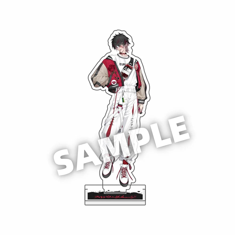 Anime Slow Damage cute 15CM acrylic keychains Model Figure figurine
