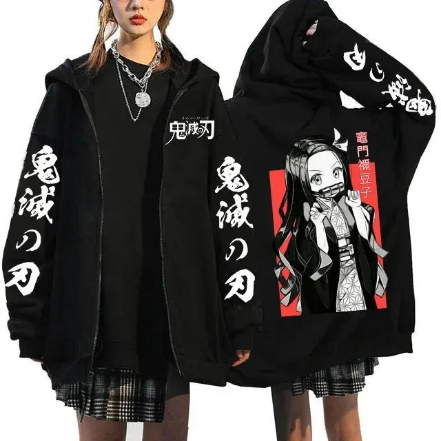 Demon Slayer Nezuko Zip Hoodie