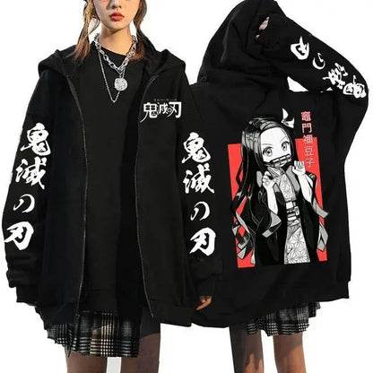 Demon Slayer Nezuko Zip Hoodie