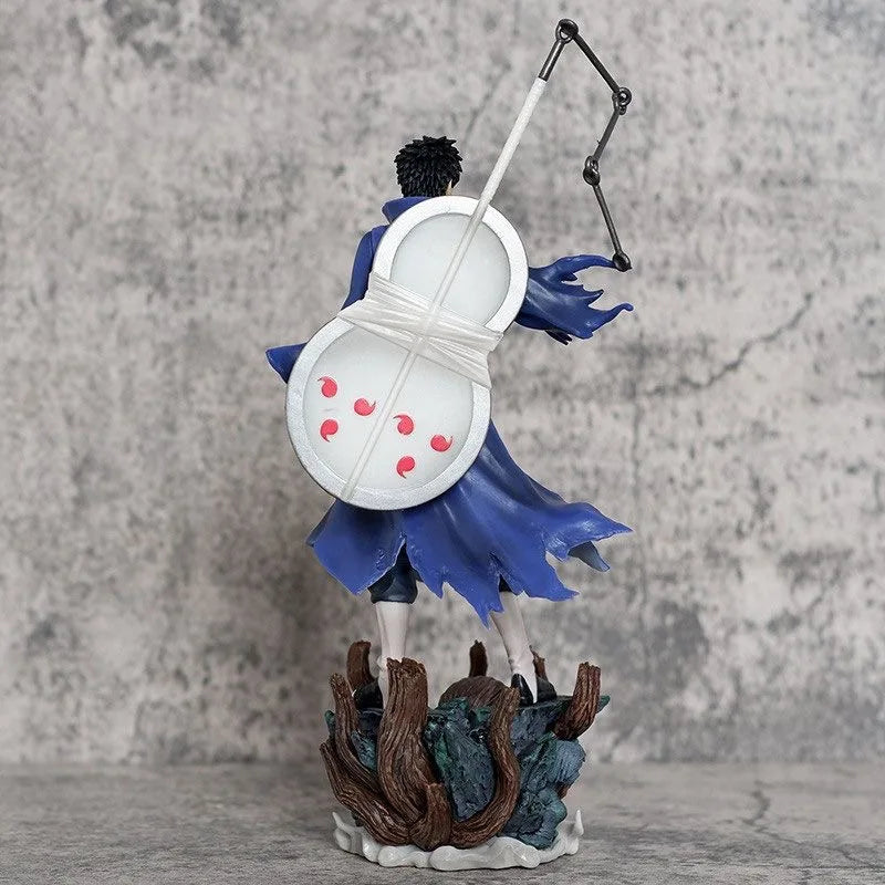 22cm NARUTO Anime Figures Uchiha Obito Standing Posture Sculpture Scene Doll Pvc Model Statue Ornament Collection Toys Gifts