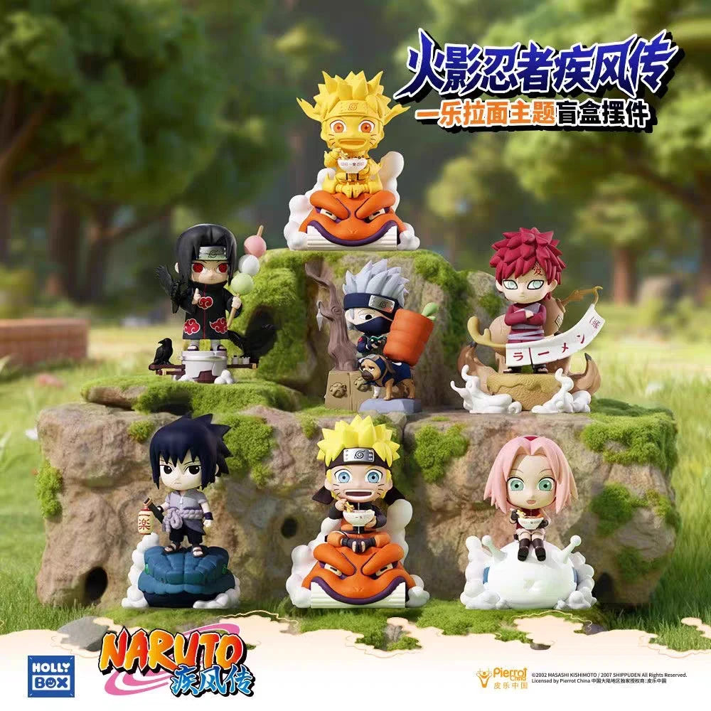 New In Stock Genuine Hollybox Naruto Shippuden Blind Box Ichiraku Ramen Series Naruto Sasuke Model Toys Holiday Present