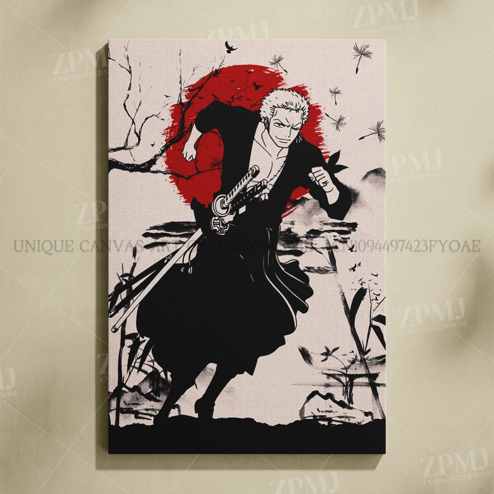 One Piece Monkey D. Luffy Canvas Poster