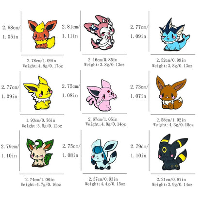 Pokemon Eevee Enamel Pins