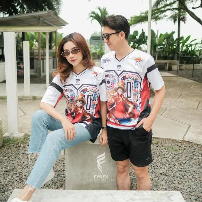 2026 Summer One Piece Luffy Retro Cosplay T-shirt Men's Oversized 3D Printed Short-sleeved Family Unisex Children's Sports Shirt
