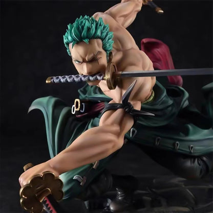 In Stock About 20cm Anime Figure GK Rolonoya Zhuo Luo Three-edged Knife Manga Statue Kid Toy Action Figure Collection Model