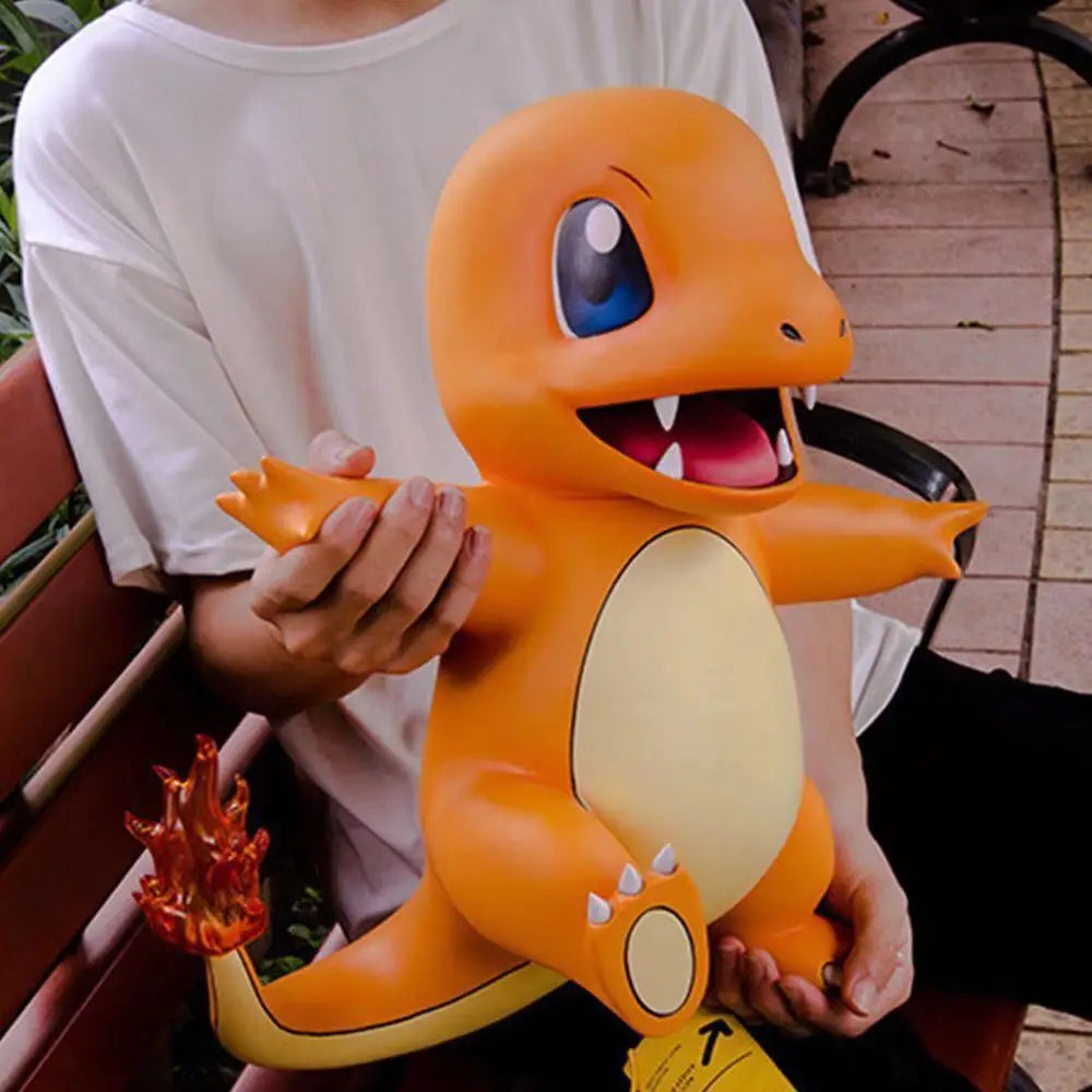 Pokemon 1:1 Large Figure Charmander Eevee Ibrahimovic Porkby Squirtle Raichu Model Doll Ornament Figurine Toy Surprise Gifts