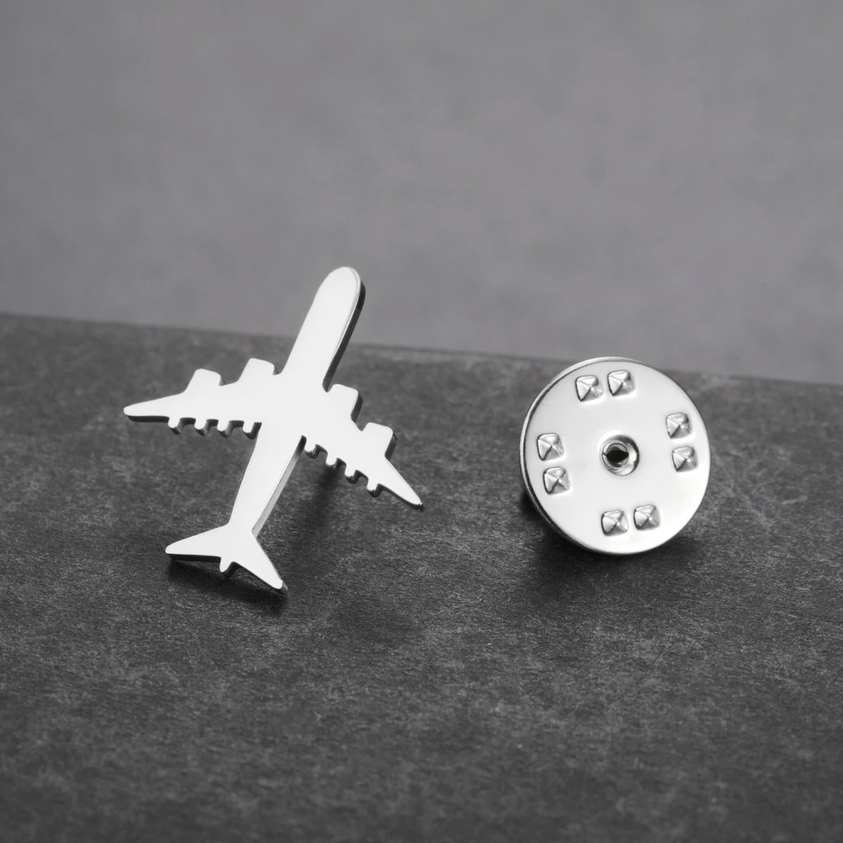 Lucktune Airplane Brooch Airplane Pins for Clothes Stainless Steel Adjustable Aviation Pilot Gift Travel Accessory Pin Aviacion