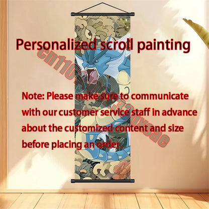 Pokemon Gengar Scroll Painting