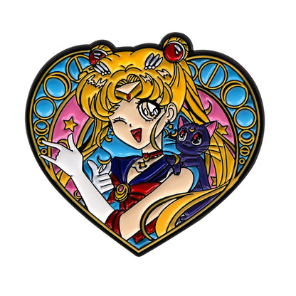 Manga Anime Character Enamel Pin