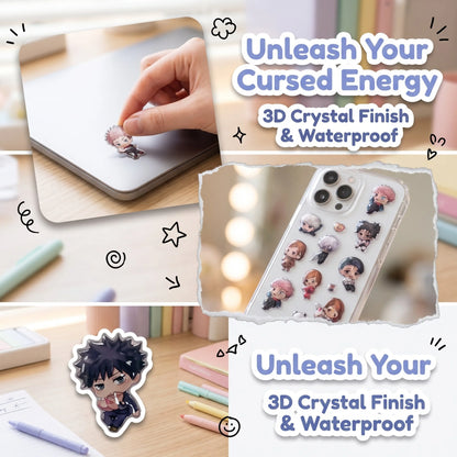 Jujutsu Kaisen Q Epoxy Stickers