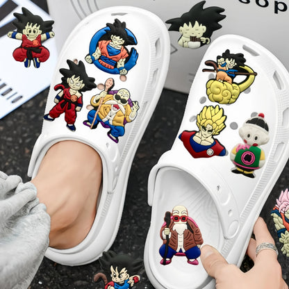 1/10/40PCS Dragon Ball Combo Anime Shoe Charms Goku and Master Roshi DIY Shoe Decorations, Perfect Choice for Party Gifts