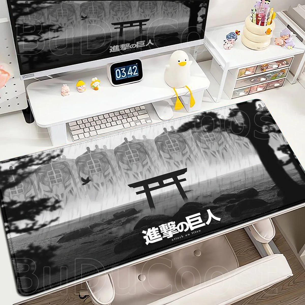 New Mousepad Anime Attack on Titan Mouse Pad Gaming Accessories PC Keyboard Large Rubber Non-slip Desk Mat Computer Table Carpet