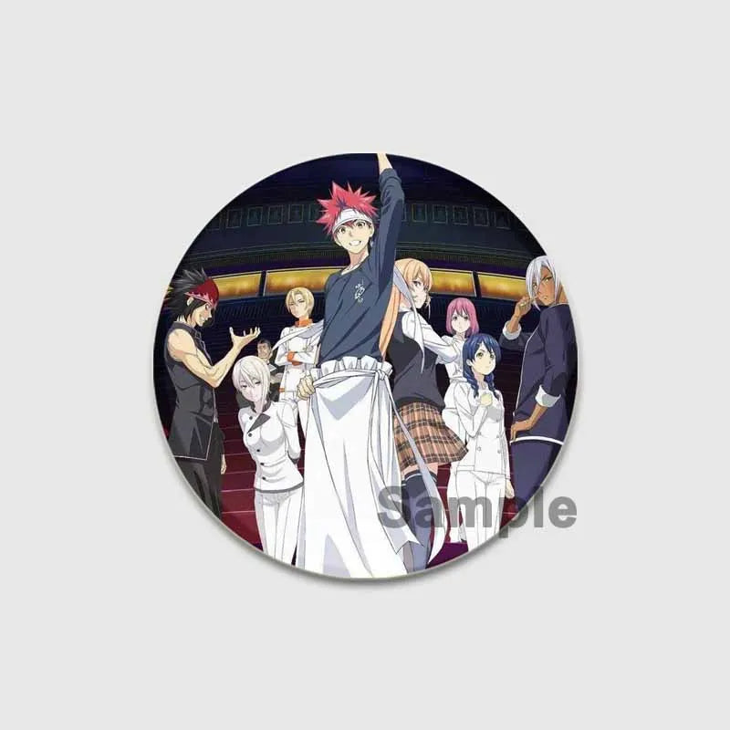 Food Wars Soma Tinplate Pins