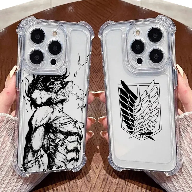 Attack On Titan Clear Phone Case