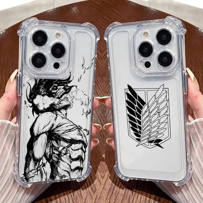 Attack On Titan Clear Phone Case